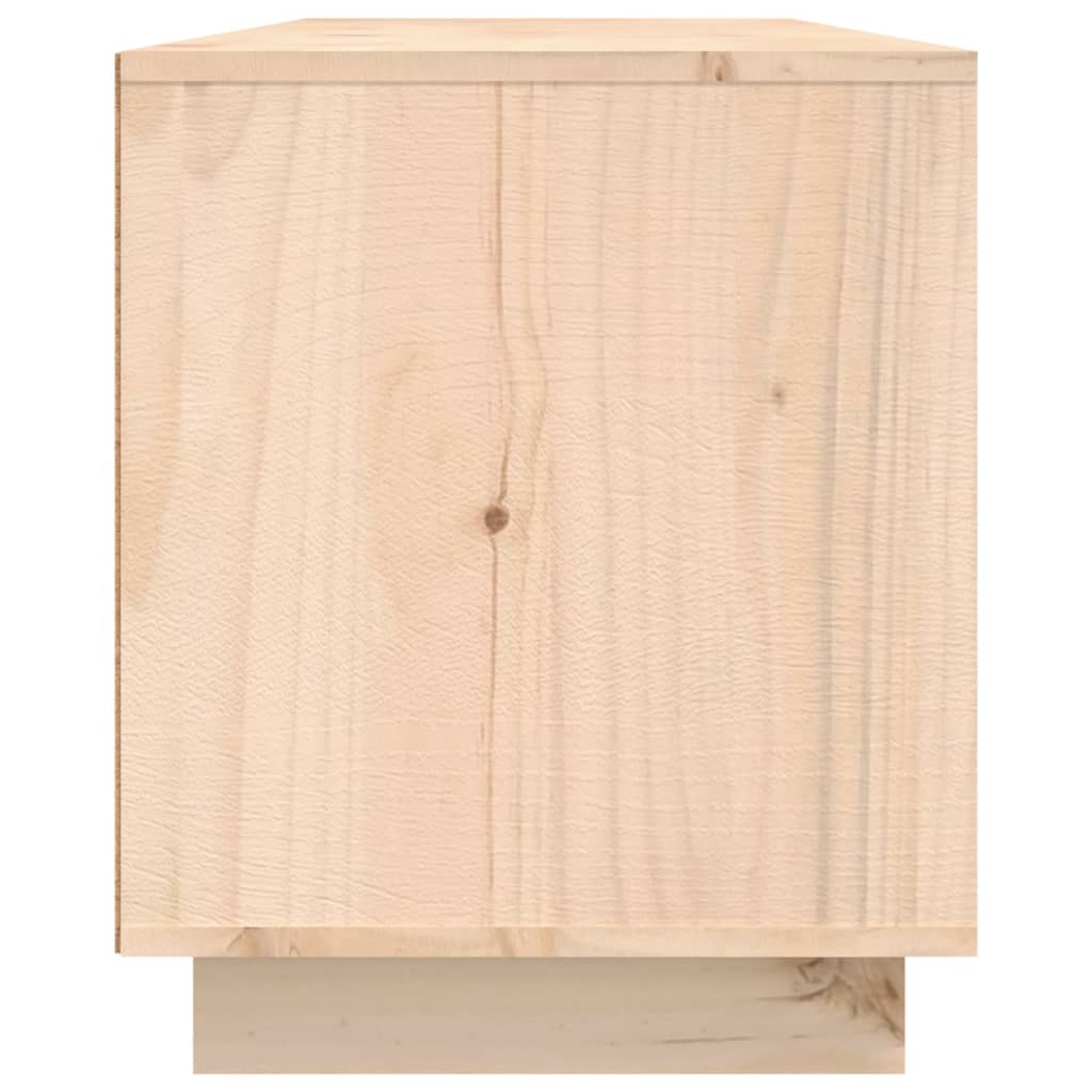 Tv-Meubel 156X37X45 Cm Massief Grenenhout Naturel