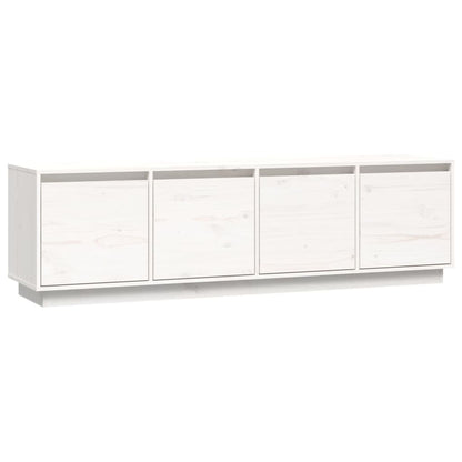 Tv-Meubel 56X37X45 Cm Massief Grenenhout Wit
