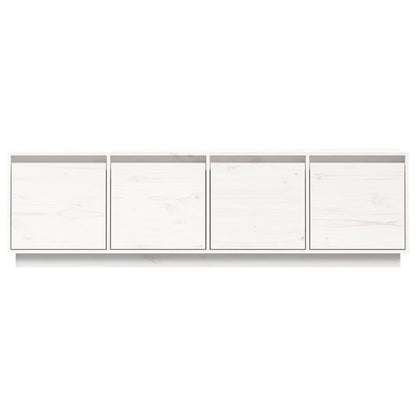 Tv-Meubel 56X37X45 Cm Massief Grenenhout Wit