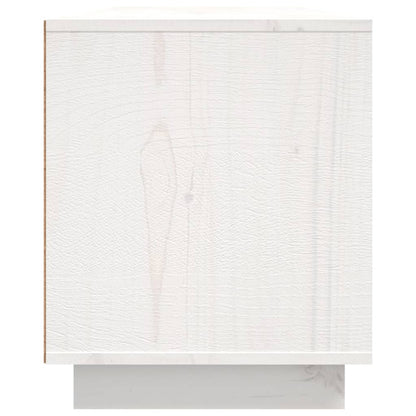 Tv-Meubel 56X37X45 Cm Massief Grenenhout Wit