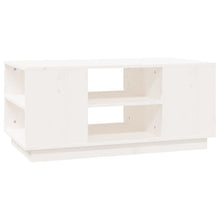 Salontafel 90X49X40,5 Cm Massief Grenenhout Wit