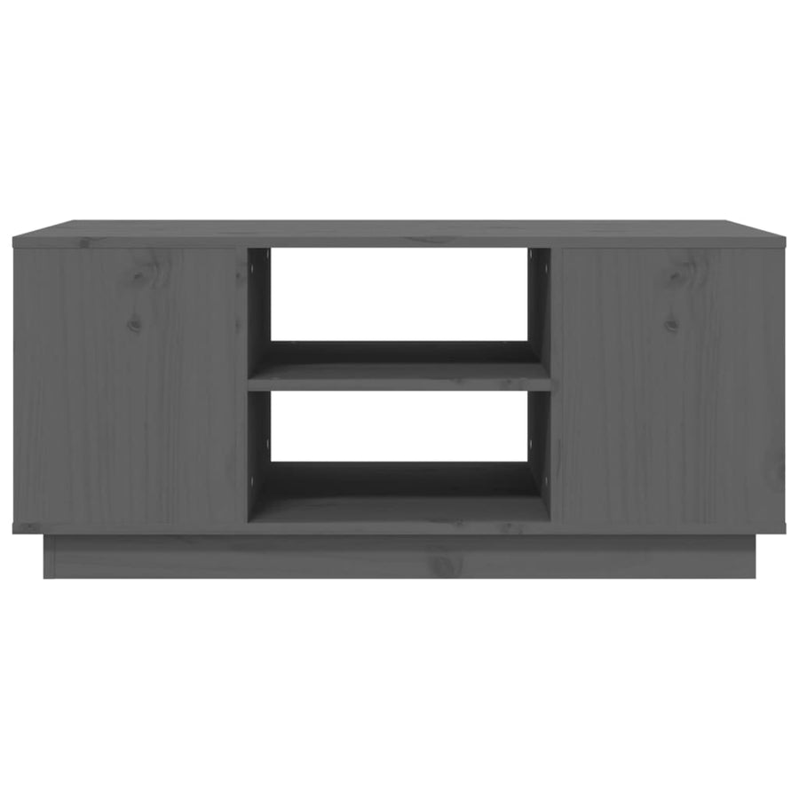 Salontafel 90X49X40,5 Cm Massief Grenenhout Grijs