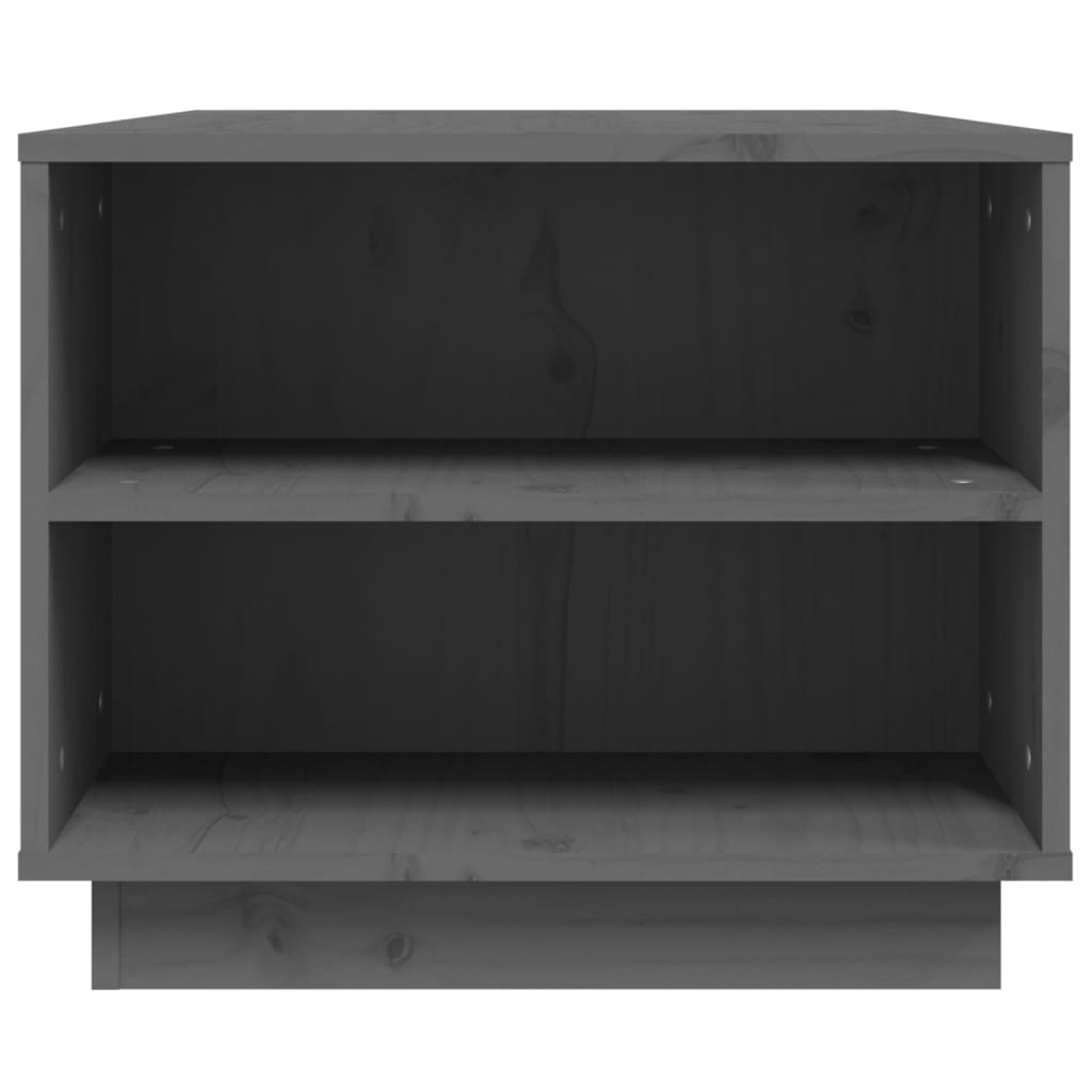 Salontafel 90X49X40,5 Cm Massief Grenenhout Grijs
