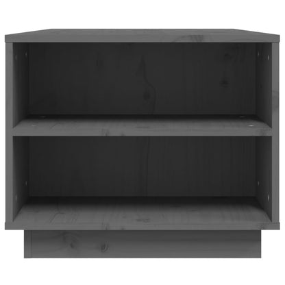 Salontafel 90X49X40,5 Cm Massief Grenenhout Grijs