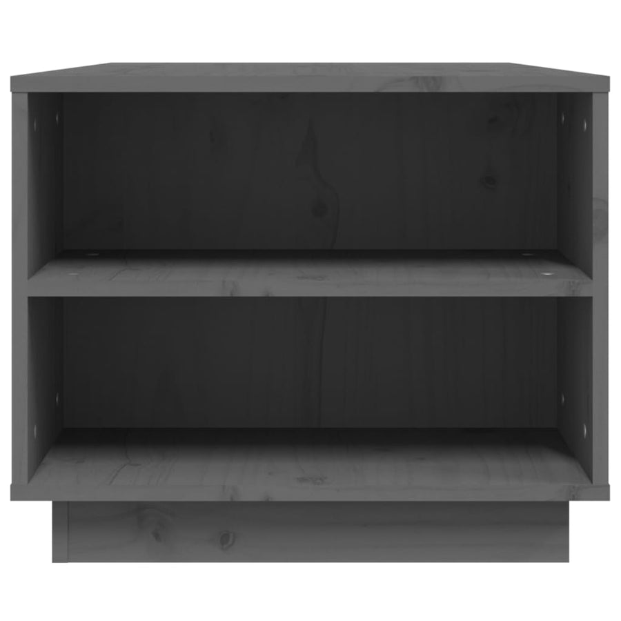 Salontafel 90X49X40,5 Cm Massief Grenenhout Grijs