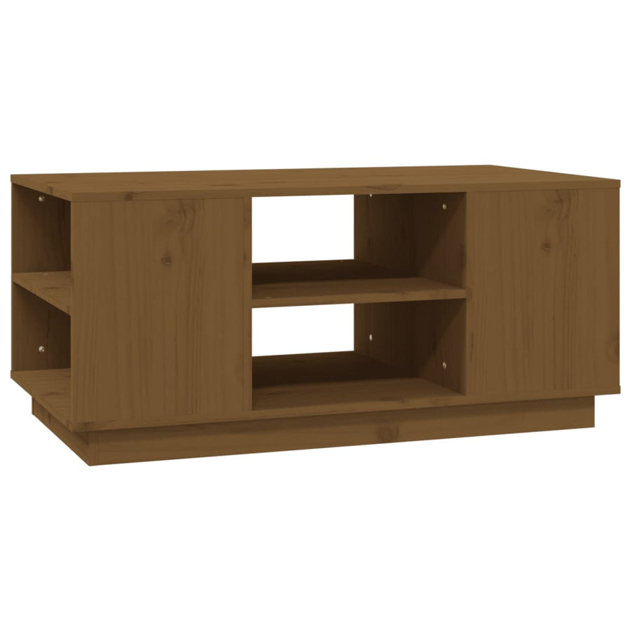 Salontafel 90X49X40,5 Cm Massief Grenenhout Honingbruin