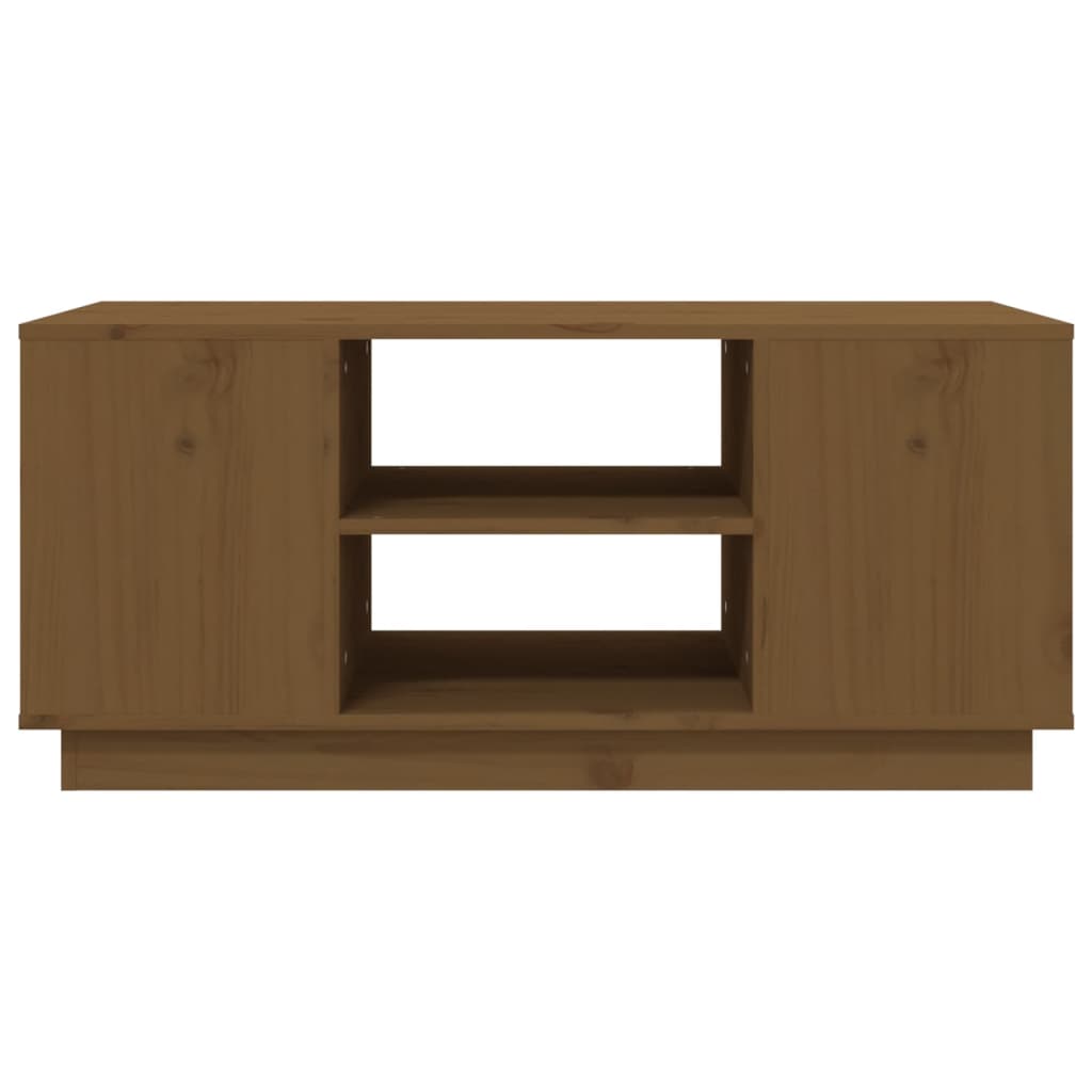 Salontafel 90X49X40,5 Cm Massief Grenenhout Honingbruin