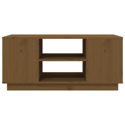 Salontafel 90X49X40,5 Cm Massief Grenenhout Honingbruin