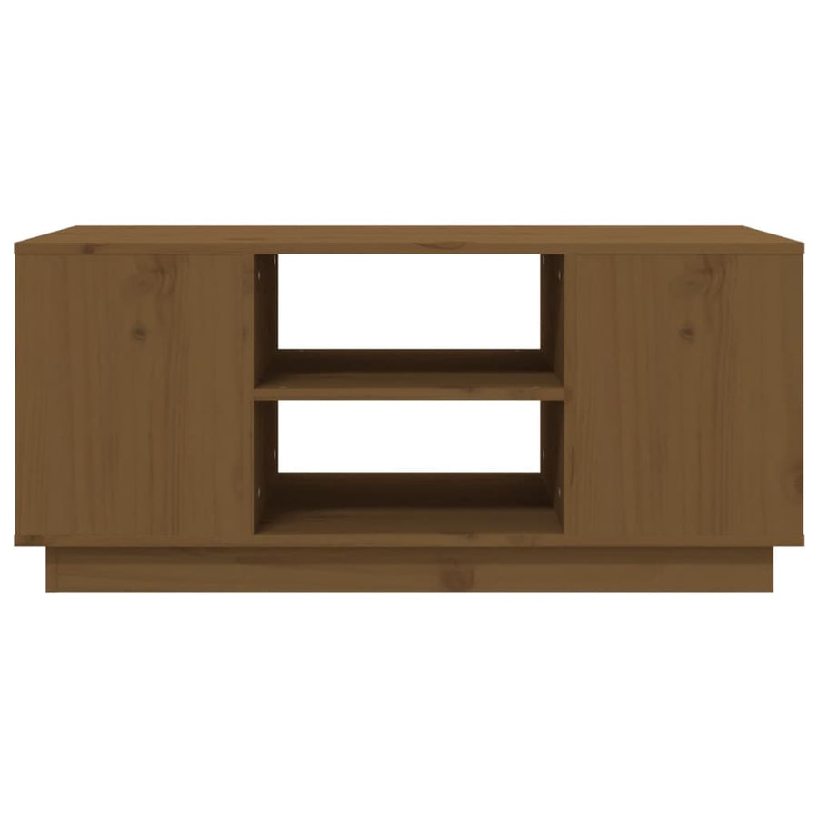 Salontafel 90X49X40,5 Cm Massief Grenenhout Honingbruin