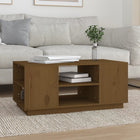 Coffee table 90x49x40.5 cm solid pine honey brown