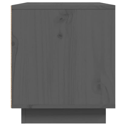 Tv-Meubel 80X35X40,5 Cm Massief Grenenhout Grijs