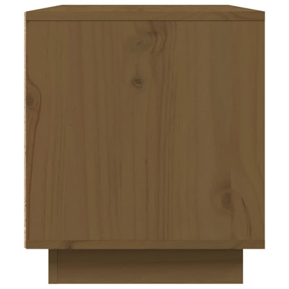 Tv-Meubel 80X35X40,5 Cm Massief Grenenhout Honingbruin