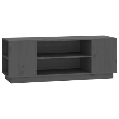 Tv-Meubel 0X35X40,5 Cm Massief Grenenhout Grijs
