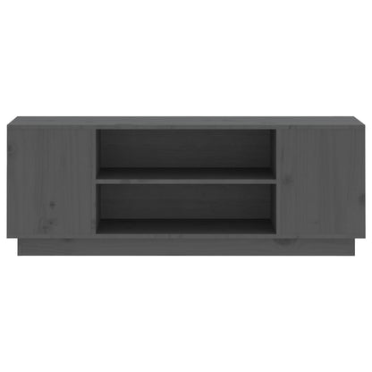 Tv-Meubel 0X35X40,5 Cm Massief Grenenhout Grijs