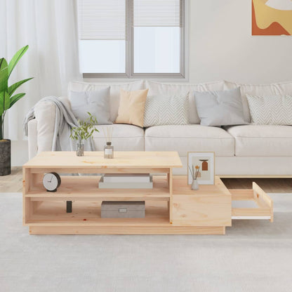 Salontafel 20X50X40,5 Cm Massief Grenenhout Naturel