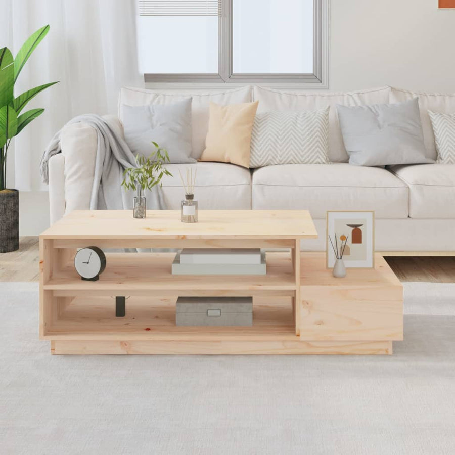 Salontafel 20X50X40,5 Cm Massief Grenenhout Naturel