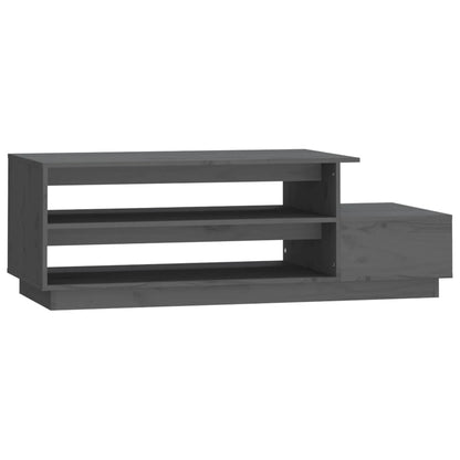 Salontafel 20X50X40,5 Cm Massief Grenenhout Grijs