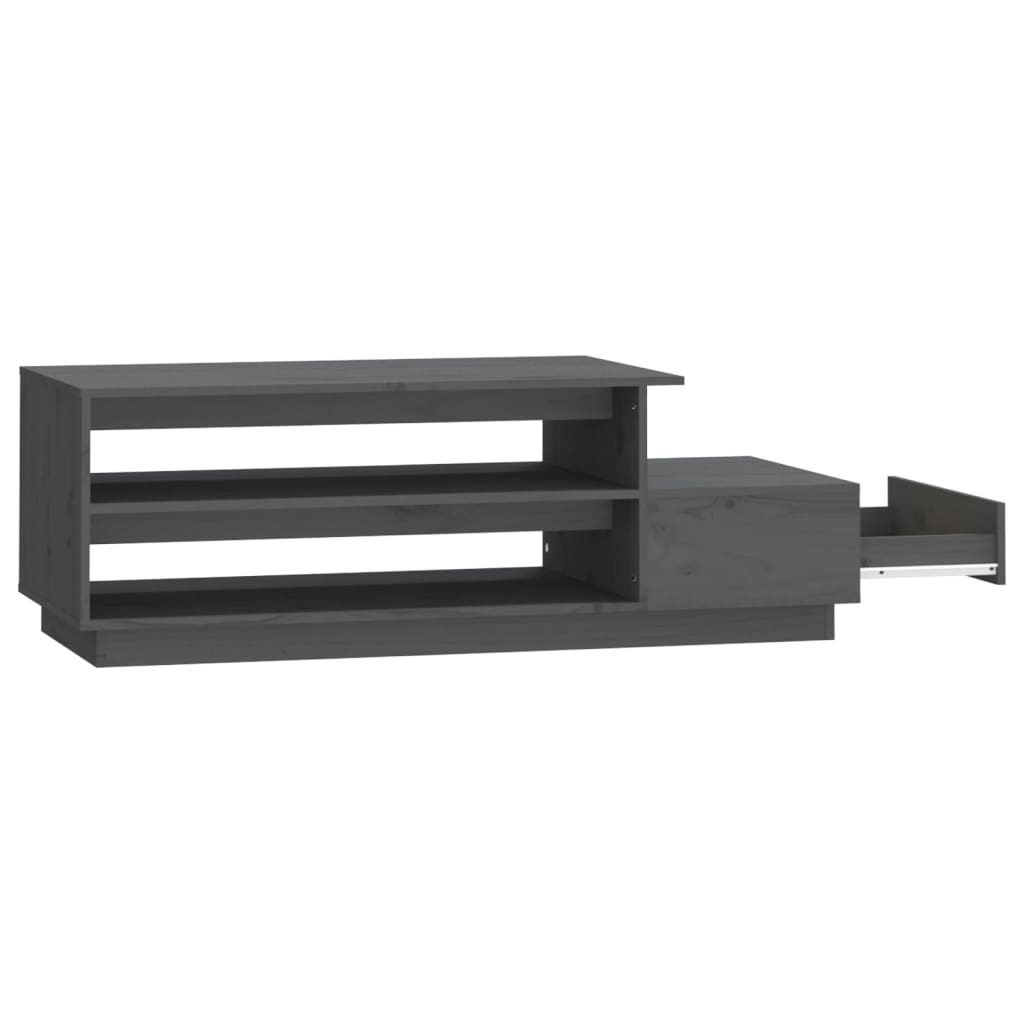 Salontafel 20X50X40,5 Cm Massief Grenenhout Grijs