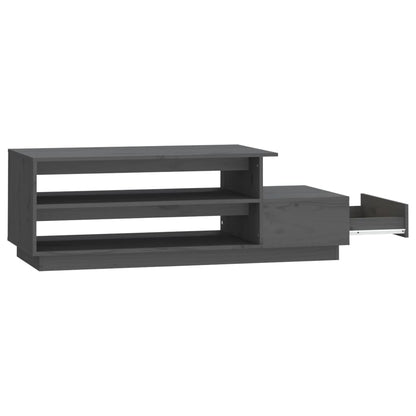 Salontafel 20X50X40,5 Cm Massief Grenenhout Grijs