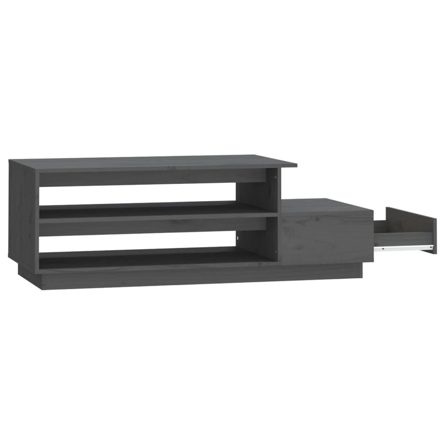 Salontafel 20X50X40,5 Cm Massief Grenenhout Grijs