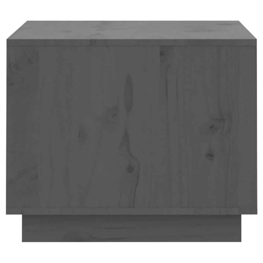 Salontafel 20X50X40,5 Cm Massief Grenenhout Grijs