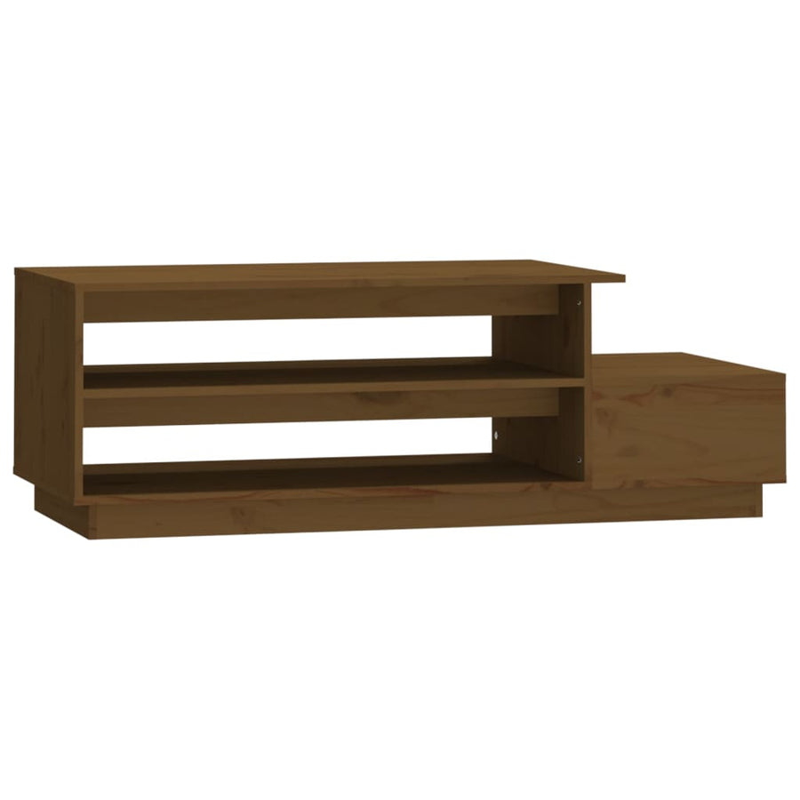 Salontafel 20X50X40,5 Cm Massief Grenenhout Honingbruin