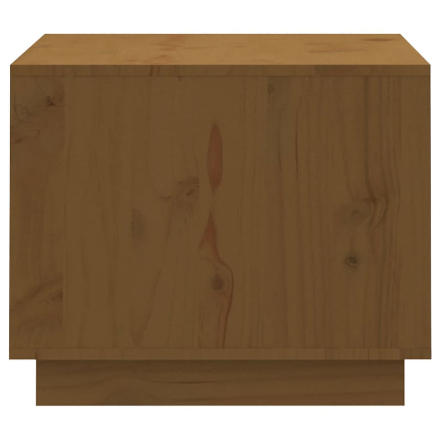 Salontafel 20X50X40,5 Cm Massief Grenenhout Honingbruin