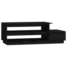 Salontafel 120X50X40,5 Cm Massief Grenenhout Zwart