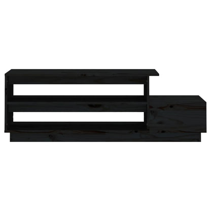 Salontafel 120X50X40,5 Cm Massief Grenenhout Zwart