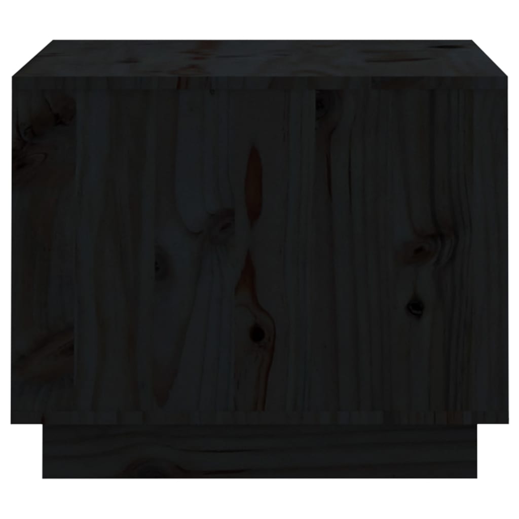 Salontafel 120X50X40,5 Cm Massief Grenenhout Zwart