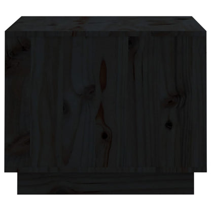 Salontafel 120X50X40,5 Cm Massief Grenenhout Zwart
