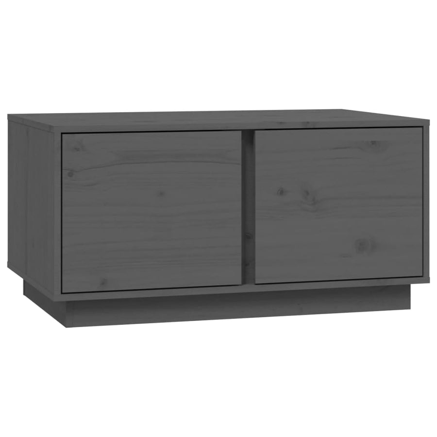 Salontafel 80X50X40 Cm Massief Grenenhout Grijs