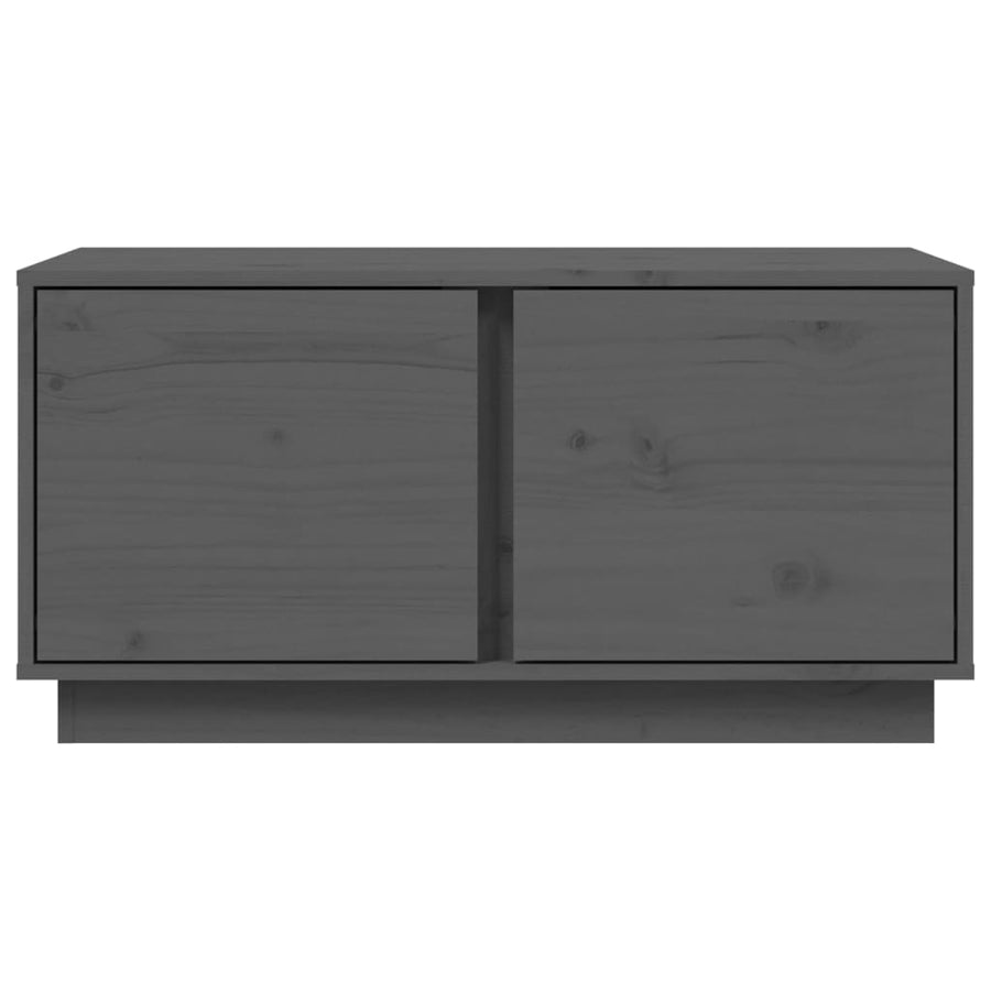 Salontafel 80X50X40 Cm Massief Grenenhout Grijs