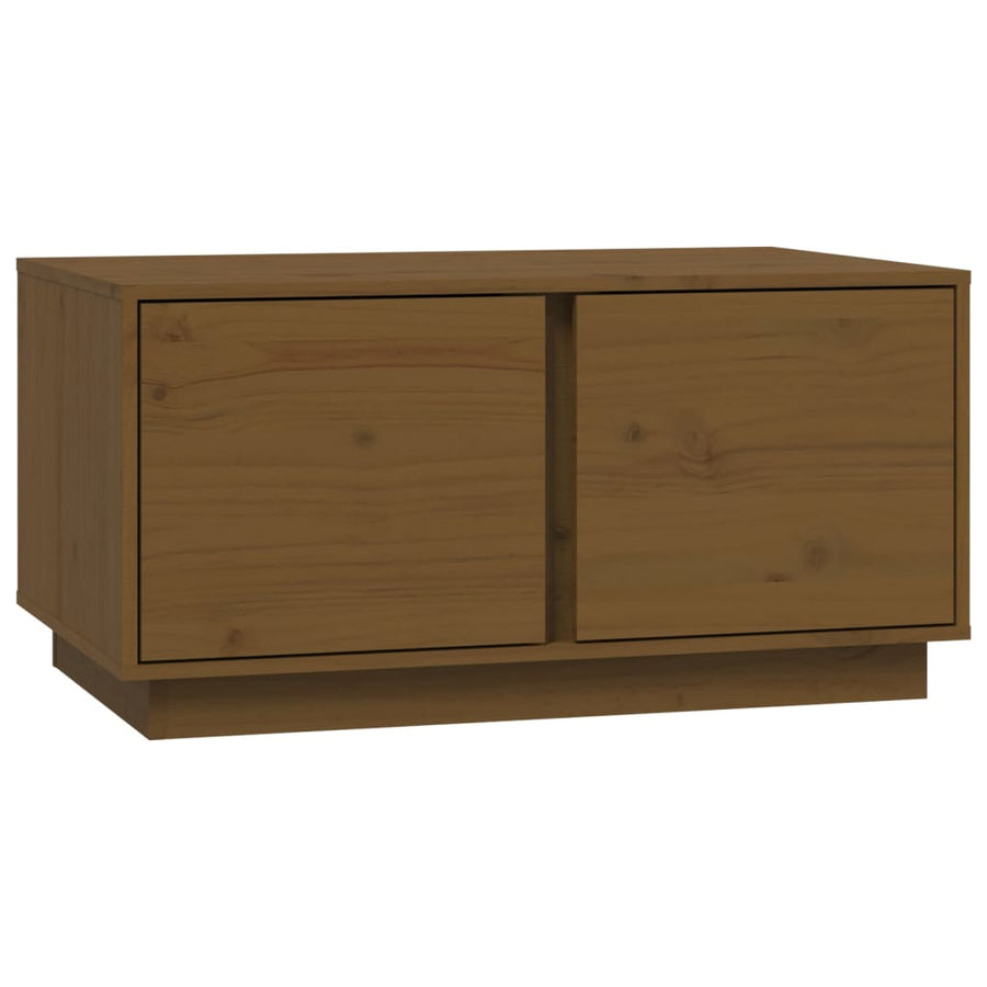 Salontafel 80X50X40 Cm Massief Grenenhout Honingbruin