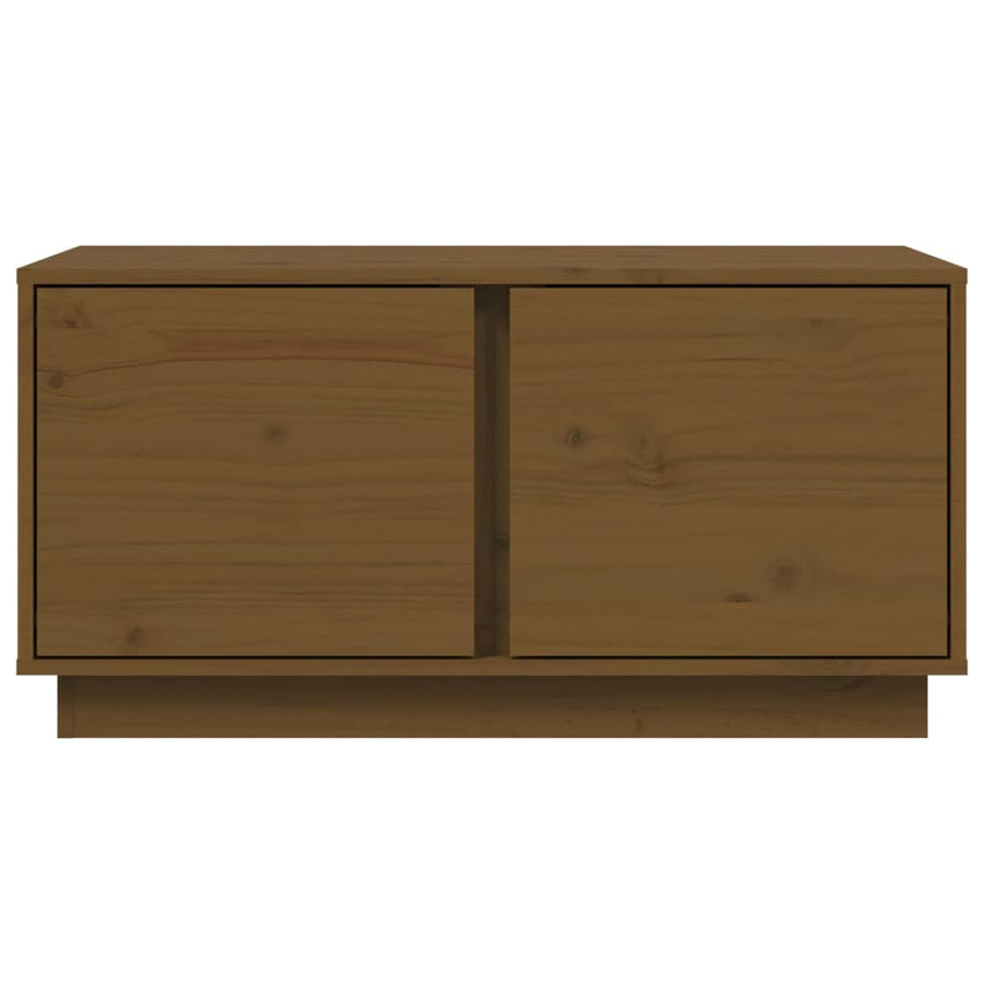 Salontafel 80X50X40 Cm Massief Grenenhout Honingbruin