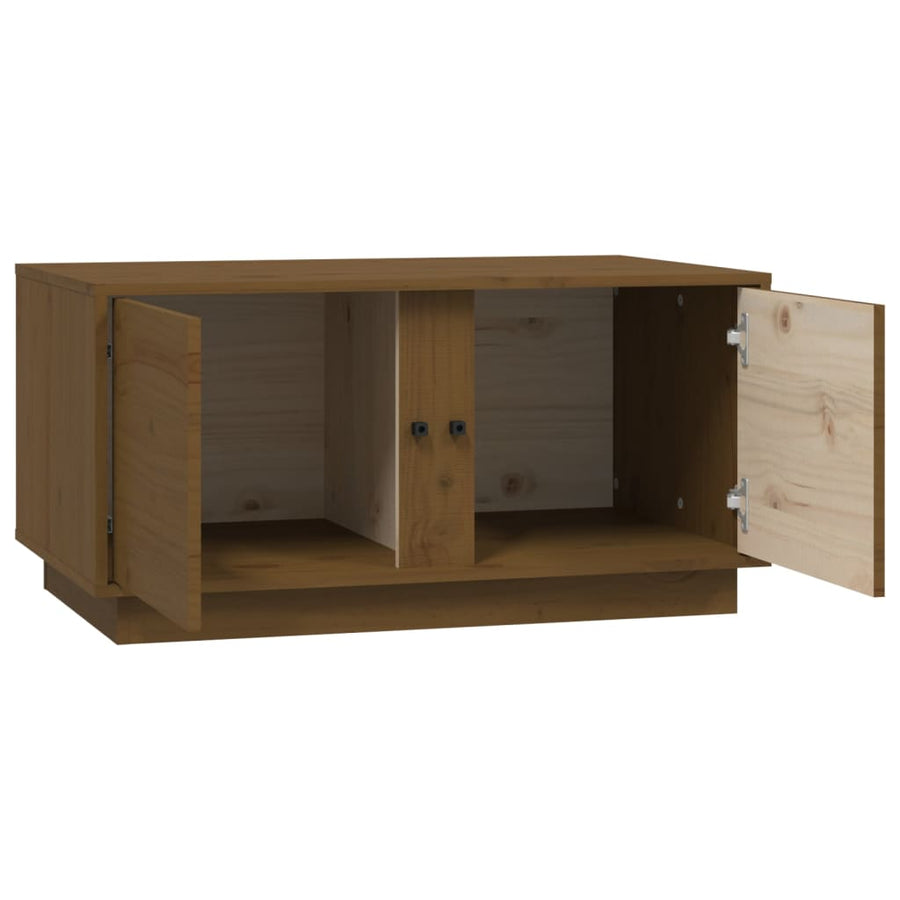 Salontafel 80X50X40 Cm Massief Grenenhout Honingbruin
