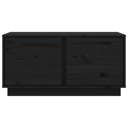 Salontafel 80X50X40 Cm Massief Grenenhout Zwart