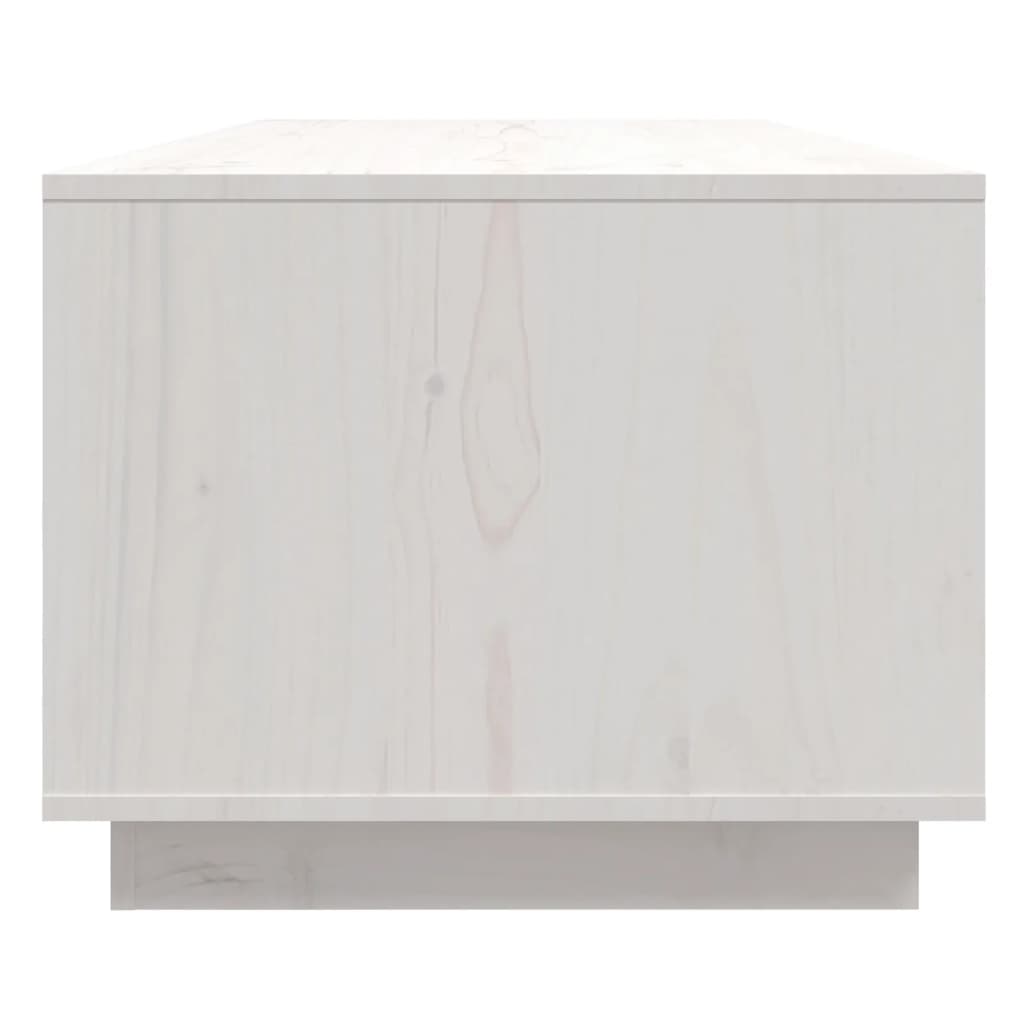 Salontafel 110X50X40 Cm Massief Grenenhout Wit