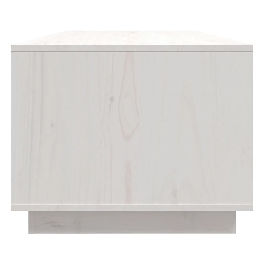 Salontafel 110X50X40 Cm Massief Grenenhout Wit