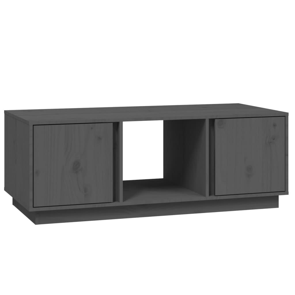 Salontafel 110X50X40 Cm Massief Grenenhout Grijs