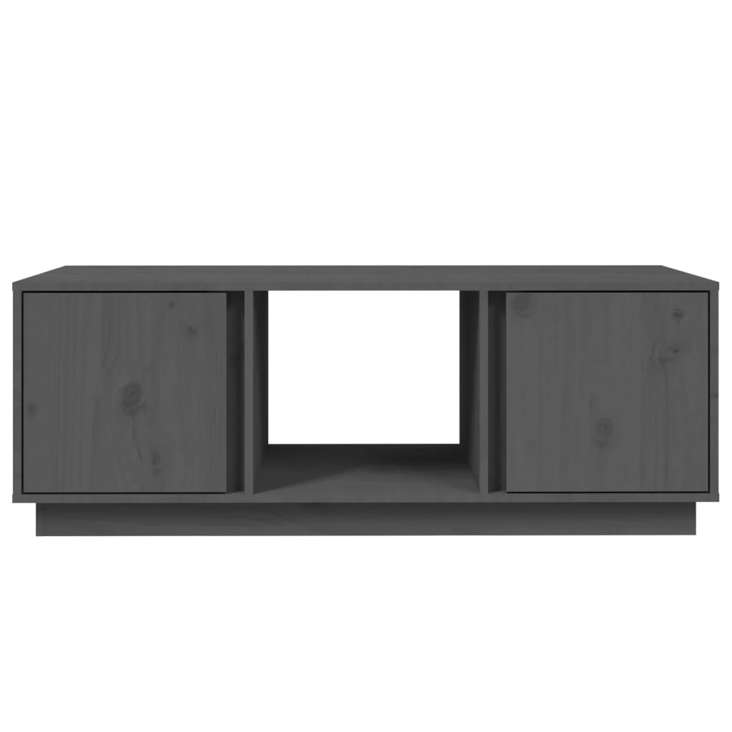 Salontafel 110X50X40 Cm Massief Grenenhout Grijs
