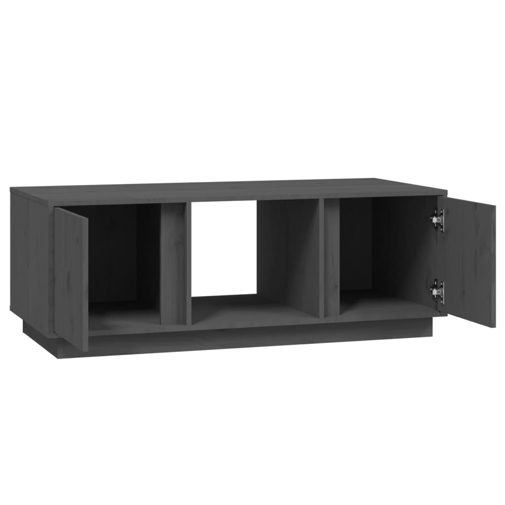 Salontafel 110X50X40 Cm Massief Grenenhout Grijs