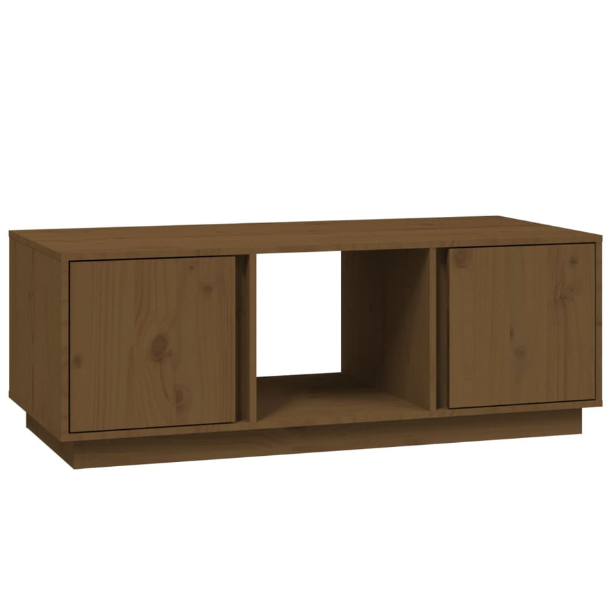 Salontafel 110X50X40 Cm Massief Grenenhout Honingbruin