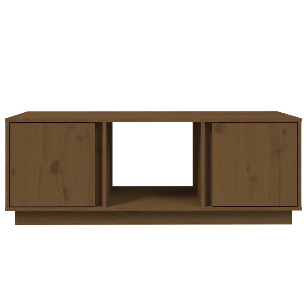 Salontafel 110X50X40 Cm Massief Grenenhout Honingbruin