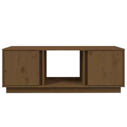 Salontafel 110X50X40 Cm Massief Grenenhout Honingbruin
