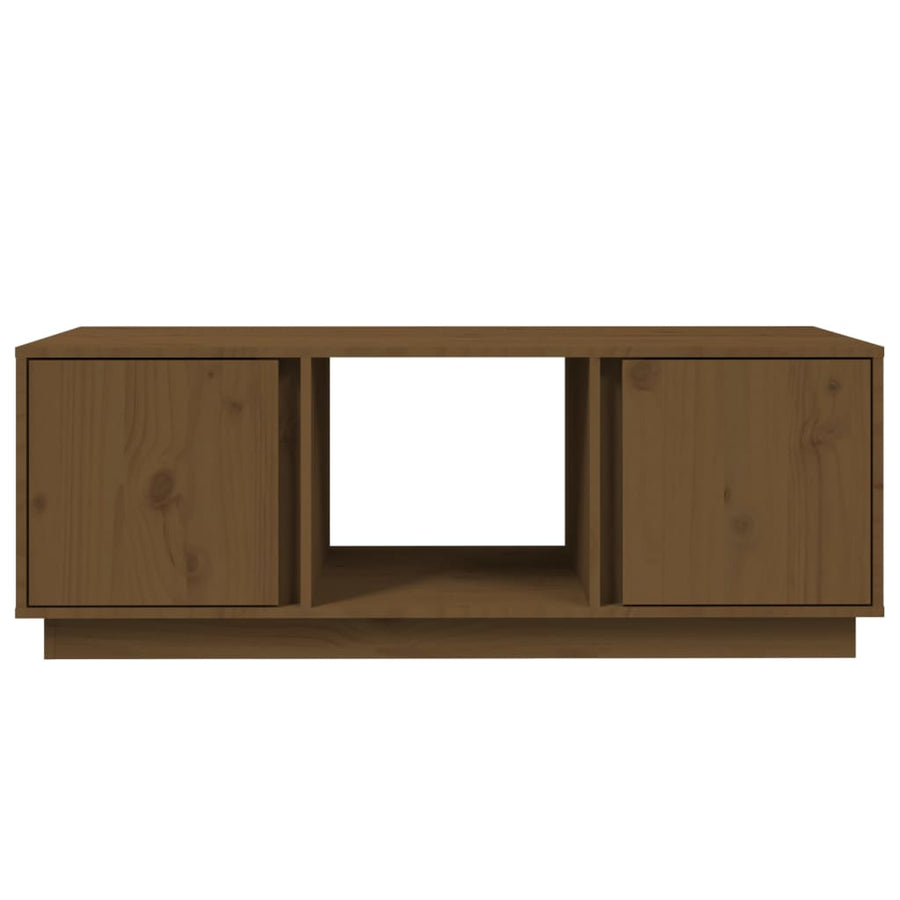 Salontafel 110X50X40 Cm Massief Grenenhout Honingbruin