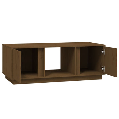 Salontafel 110X50X40 Cm Massief Grenenhout Honingbruin