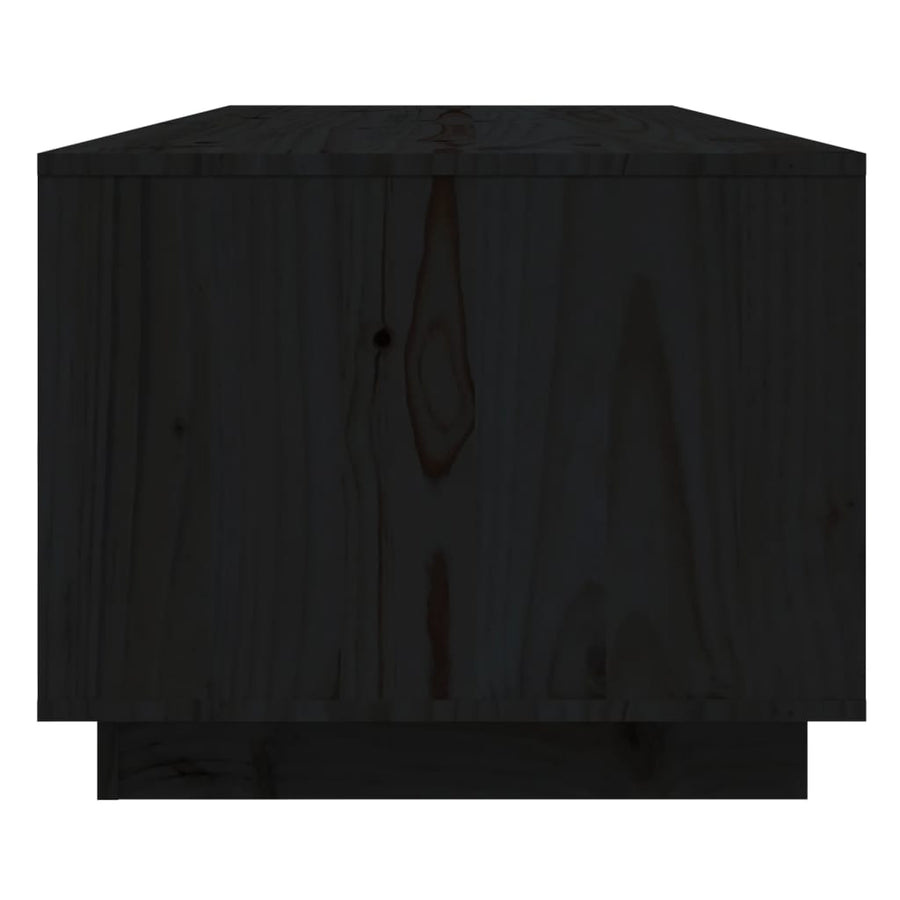 Salontafel 110X50X40 Cm Massief Grenenhout Zwart