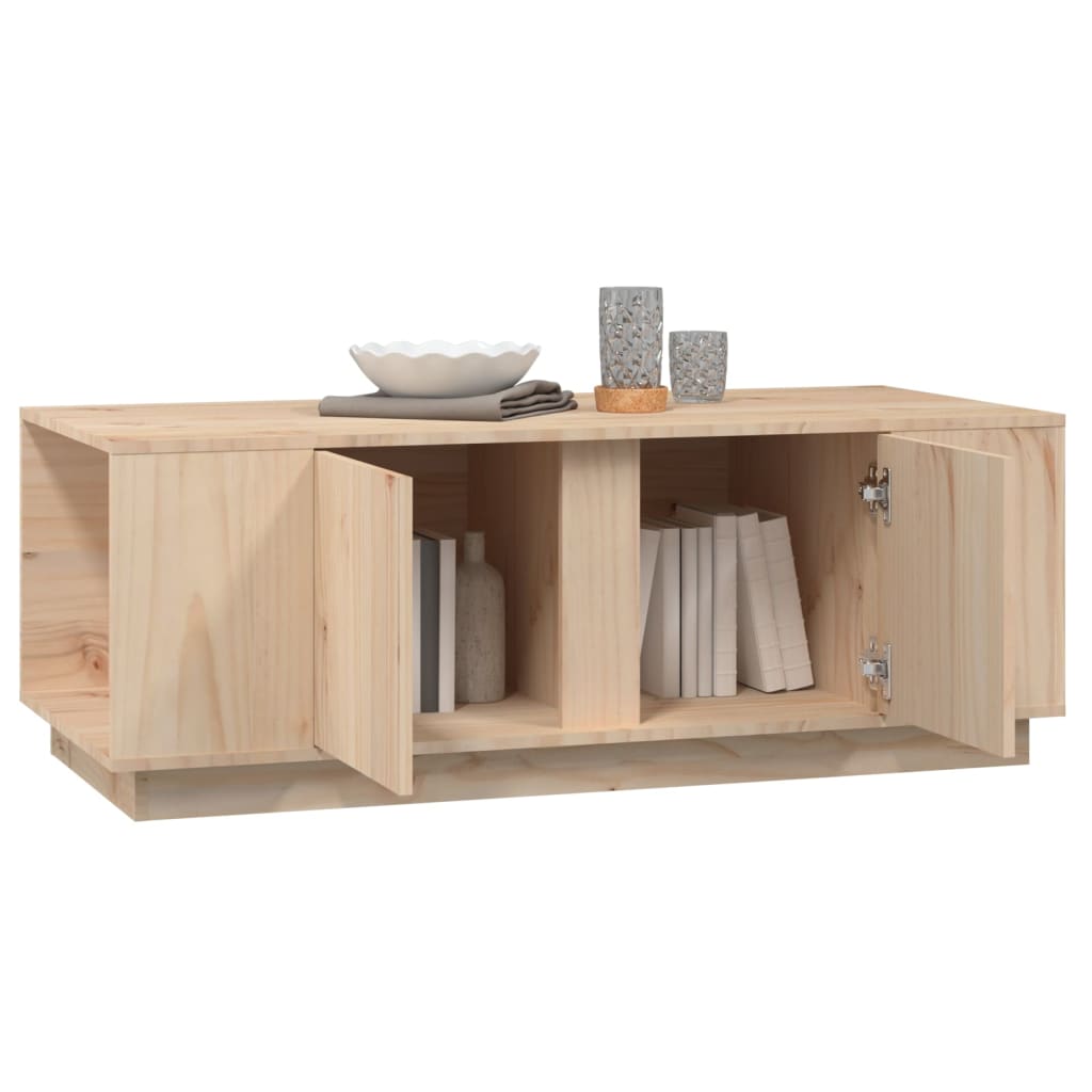 Salontafel 110X50X40 Cm Massief Grenenhout