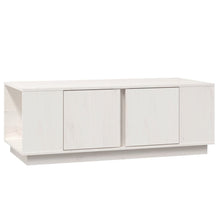 Salontafel 110X50X40 Cm Massief Grenenhout Wit